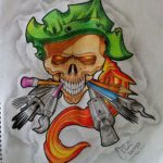 skull tattoo ontwerp